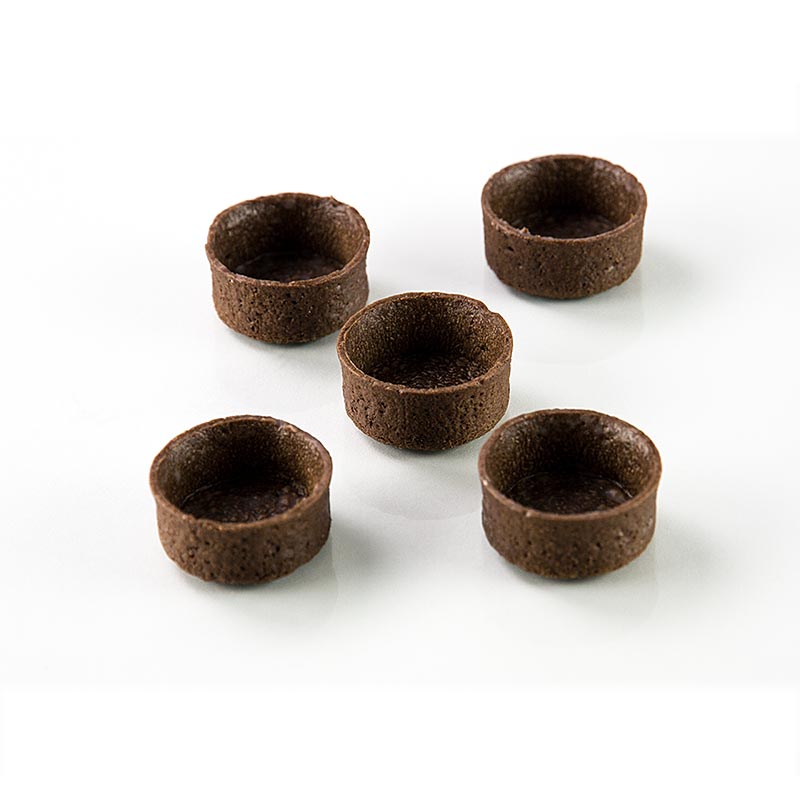 HUG - Mini Dessert-Tartelettes - Filigrano, rund, ø 3,8cm, H 1,8cm, Schokomürbeteig, 2