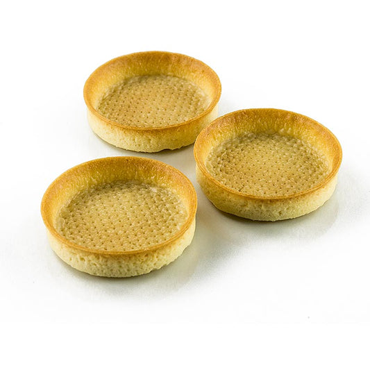 Dessert-Tartelettes - Filigrano, rund, ø 8,3 cm, H 2 cm, Mürbeteig, 55 St