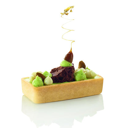 HUG - Dessert-Tartelettes - Filigrano, rechteckig, 7,3x3,3cm, H 1,8cm, Mürbeteig, 162