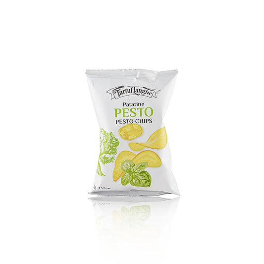 Tartuflanghe  Pestochips, Kartoffelchips mit Pestogeschmack, 45 g
