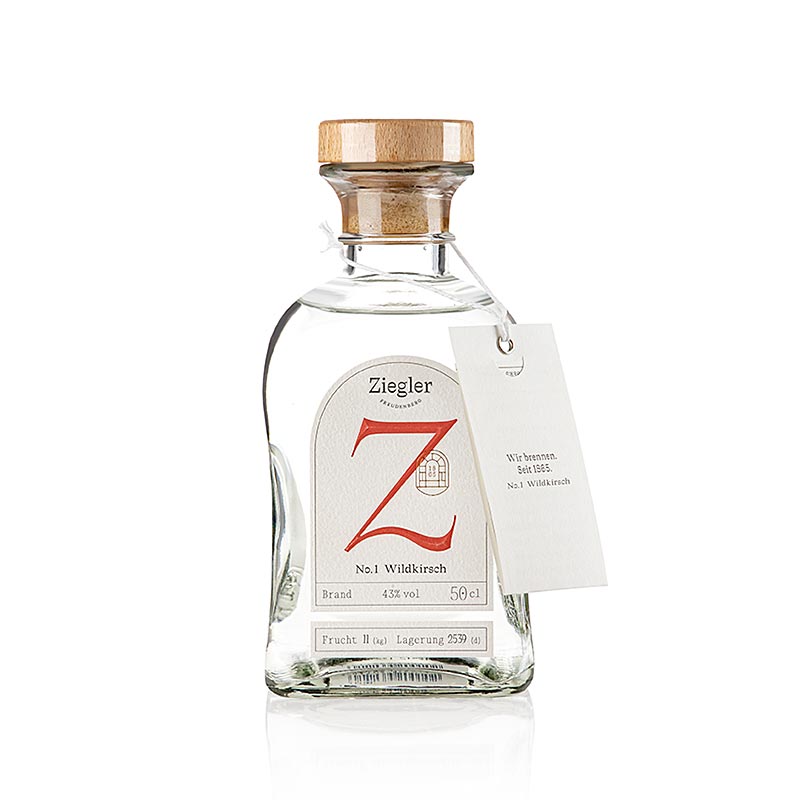 Wildkirsch Nr.1 - Edelbrand, 43% vol., Ziegler, 500 ml