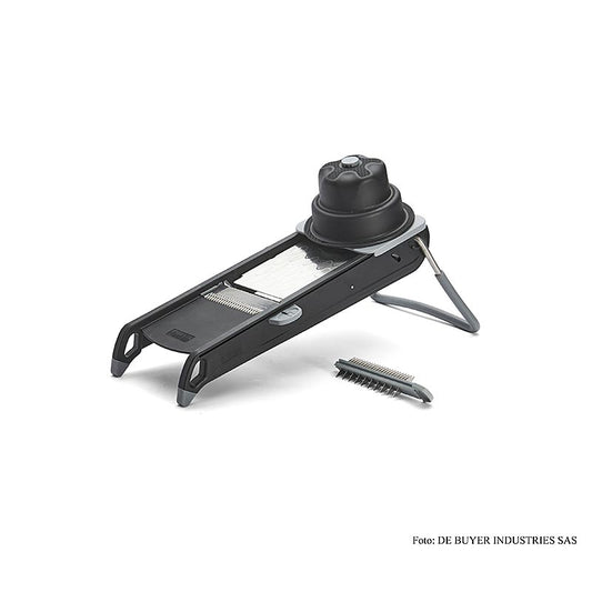 deBUYER Mandoline Swing Plus (1 horiz.& 1 Julienne) schwarz (4-10 mm), 1 St