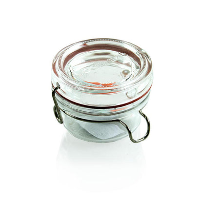 Drahtbügelglas -"Lock-Eat", 80 ml, inkl. Gummi, rund, 1 St