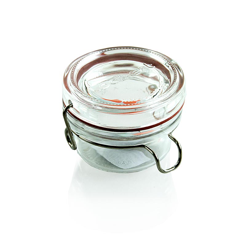 Drahtbügelglas -"Lock-Eat", 80 ml, inkl. Gummi, rund, 1 St