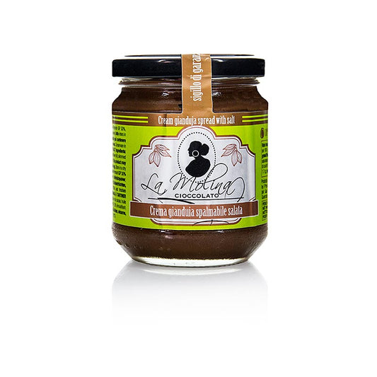 Gianduja Nougat Creme, Milch, mit Salz, La Molina, 220 g