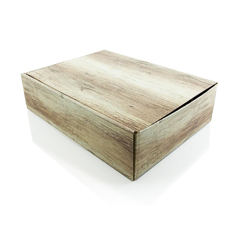 Weinpräsentkarton, "Wood", für 3 Flaschen à 0,75 L, 1 St