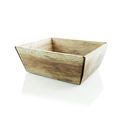 Präsentkorb, 4-eckig, "Wood", -klein-, 190x140x110mm, 1 St