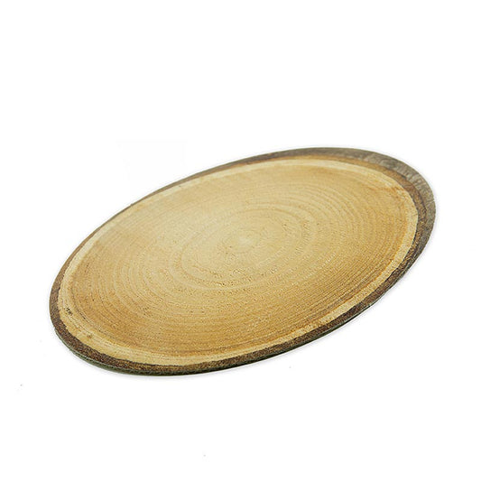 Dekoplatte Baumscheibe aus Pappe -S-, oval, 200x150 mm, 1 St