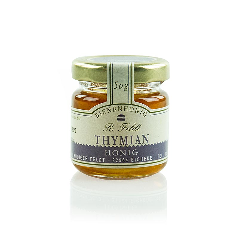 Thymian-Honig, kräuterartig, hocharomatisch, Portionsglas, 50 g