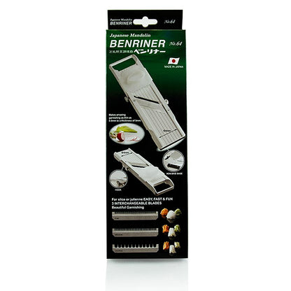 Gemüsehobel, Benriner Cutter BN-64/W, 3 Julienne Aufsätze, 1 St