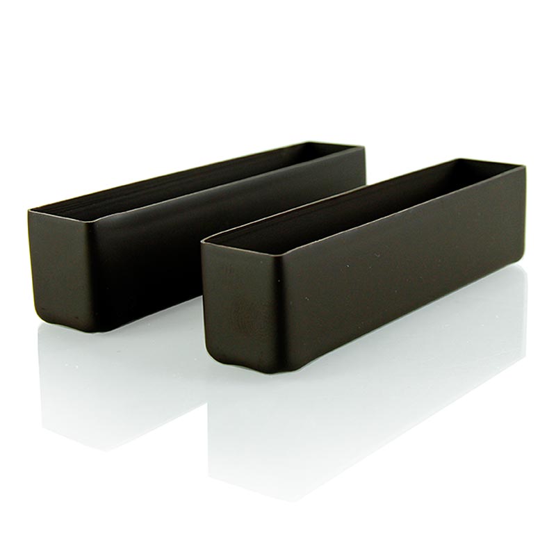 Dessertschale Rechteck, dunkel, 120x25x30mm, Cluizel, 840 g, 42 St