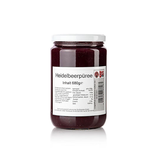 Püree/Mark - Heidelbeere (Blaubeere), fein passiert, 680 g