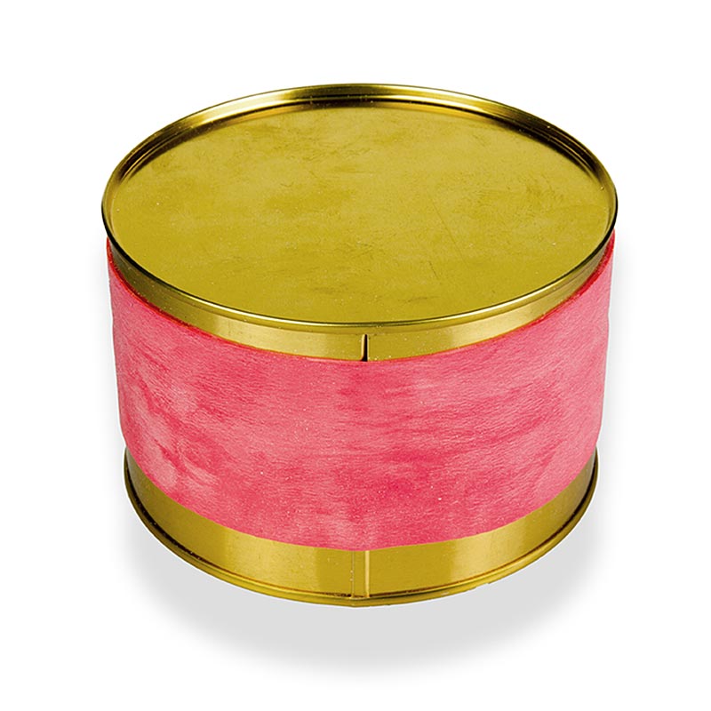 Kaviardose - gold, unbedruckt, ohne Gummi, ø12,5 cm, für 1000g Kaviar, 1 St