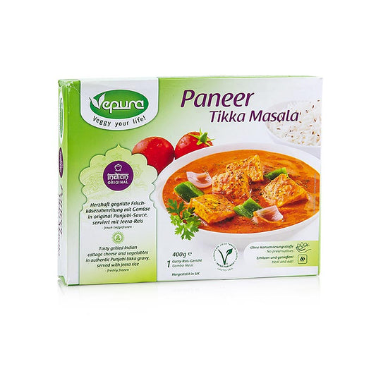 Vepura - Paneer Tikka Masala - Frischkäse mit Punjabi Sauce, Basmatireis TK, 400 g