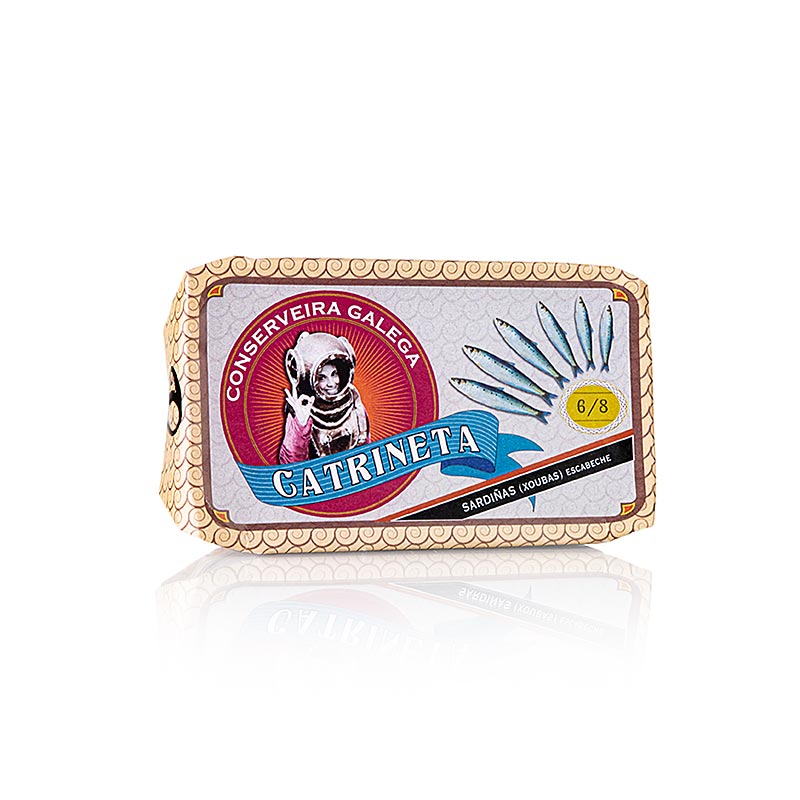 Catrineta - Sardinen, ganz, in Escabeche Sauce, 6-8 Stück, 81 g