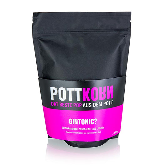 Pottkorn - GinTonic, Popcorn mit Butterkaramell, Wacholder & Limette, 150 g