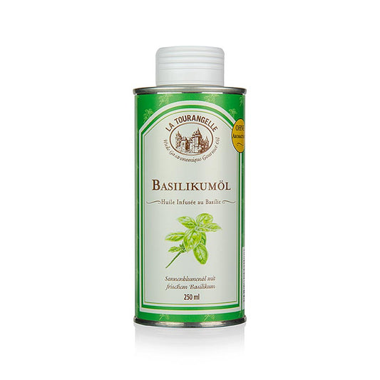 Basilikumöl, infused, La Tourangelle, 250 ml