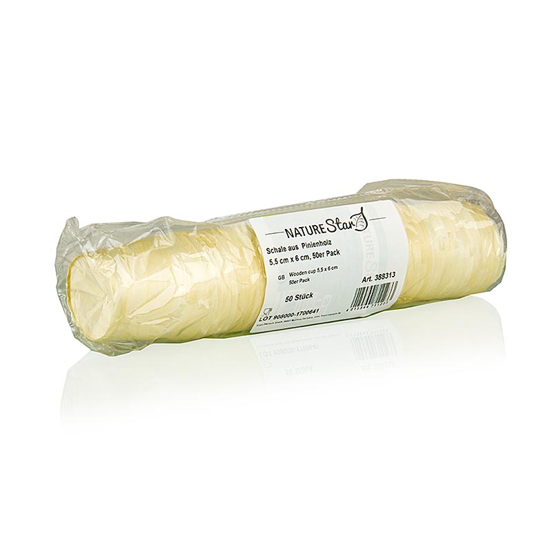 Einweg Holz-Timbale (Becher), Ø5,5 cm