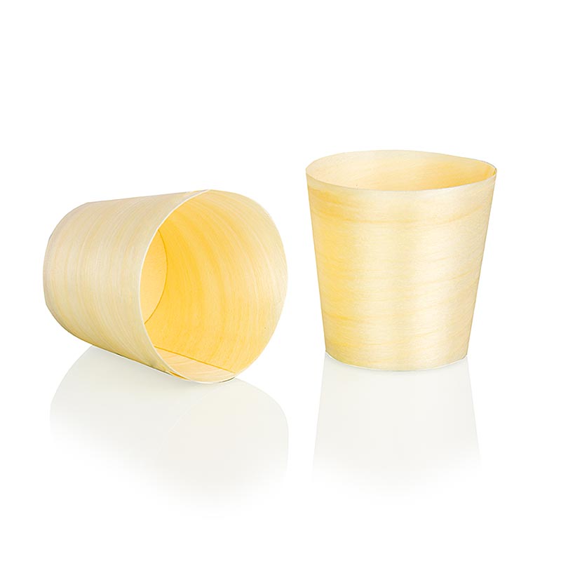 Franz Mensch - Einweg Holz-Timbale (Becher), Ø5,5 cm