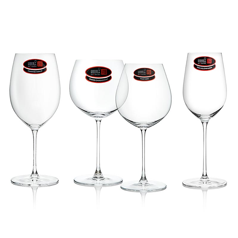 Riedel Veritas Glas - Verkostungs Set 2x Weiss & Rot (5449/47), im Geschenkkarton, 4 St
