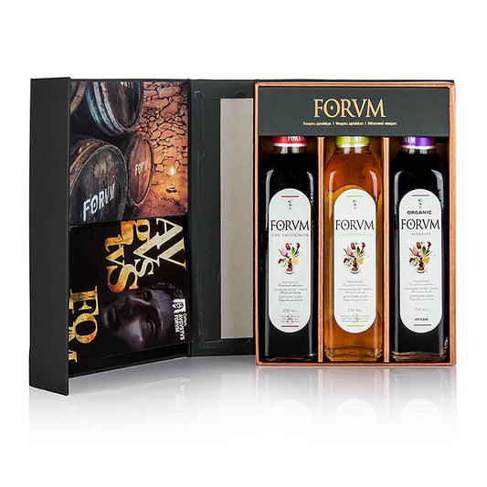 FORVM Geschenkset - 3 Cabernet-Sauvignon / Chardonnay / Merlot, 750 ml, 3 x 250m