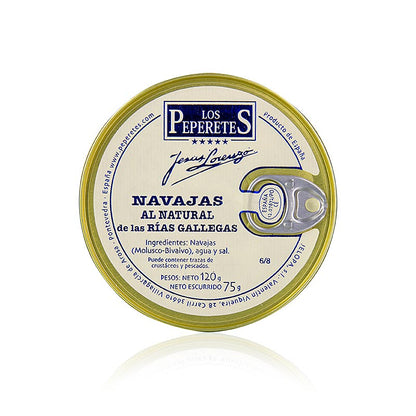 Schwertmuscheln - Navaja de Finisterre, Jelo, Los Peperetes, 120 g