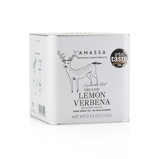 ANASSA Lemon Verbena Tea (Zitronen Eisenkraut), lose mit 15 Beuteln, BIO, 15 g