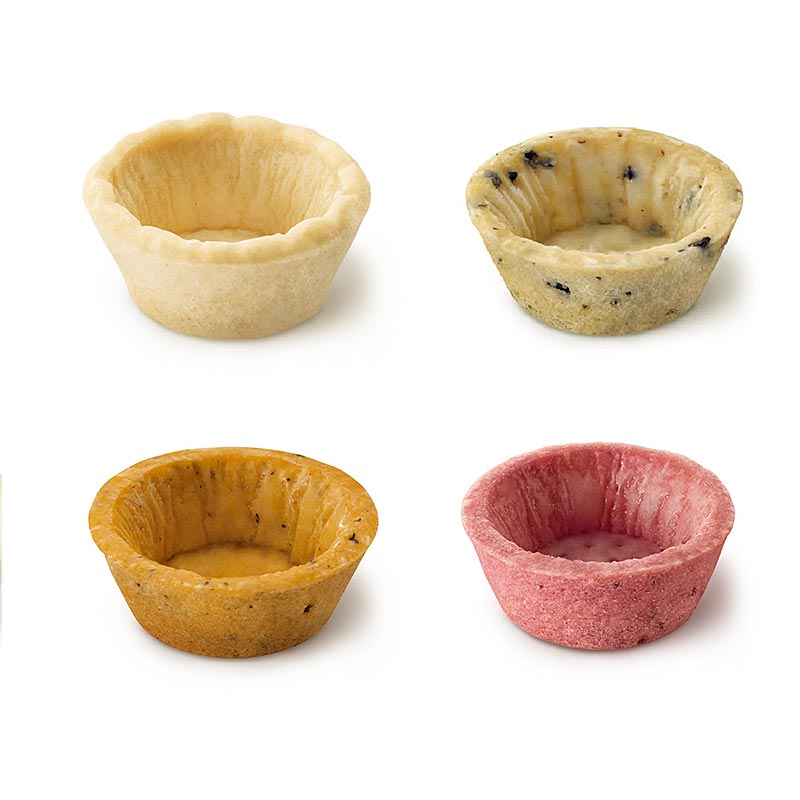 Mini Snack-Tartelettes, rund, ø 4,2 cm, Mischung mit 4 Sorten, 970 g, 160 St