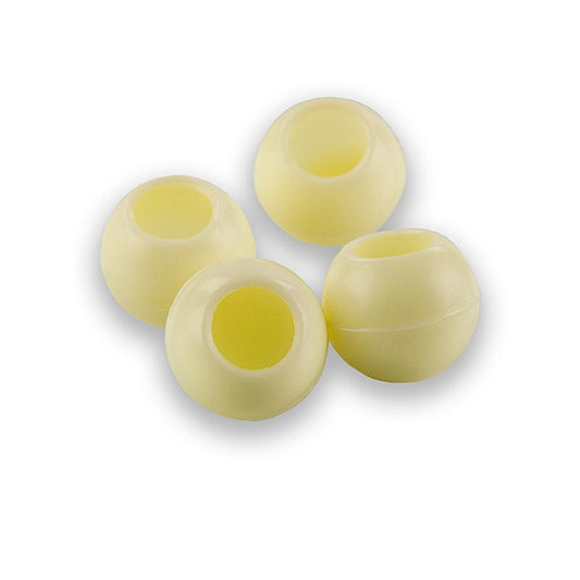 Trüffel-Hohlkugeln, weisse Schokolade, ø 26 mm, Läderach, 1,644 kg, 567 St