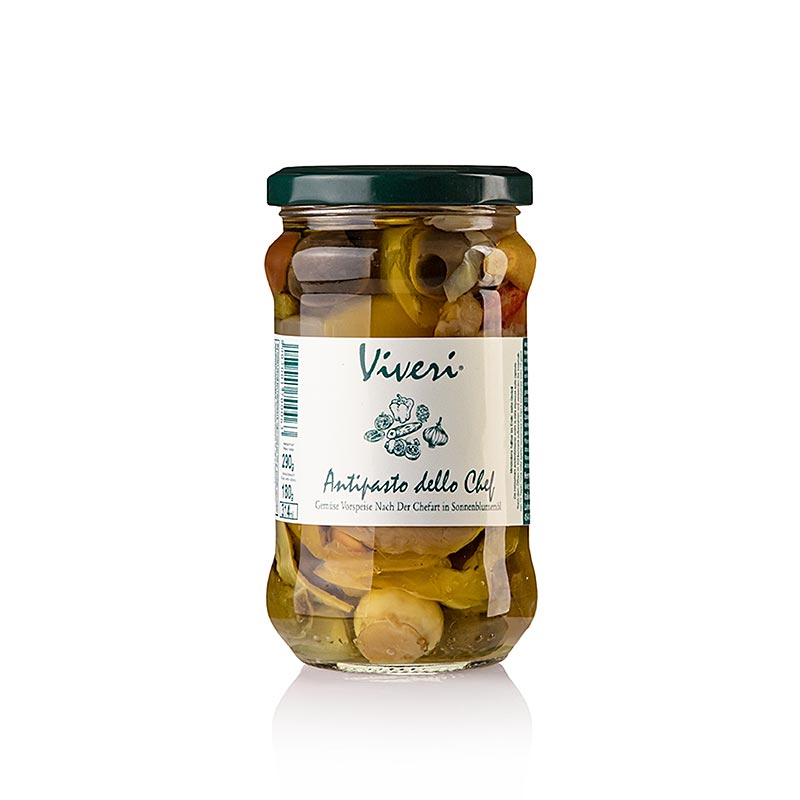 Eingelegte gemischte Antipasti - dello Chef, in Sonnenblumenöl, 290 g