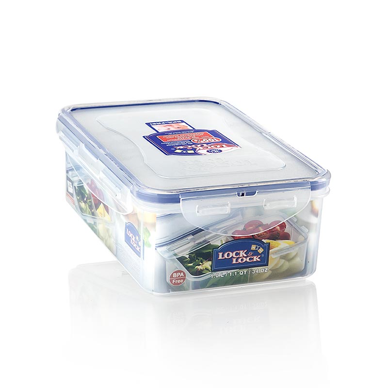 Frischebox Lock & Lock, 1 l, classic, rechteckig 205x134x69mm, mit 3 Fächern, 1