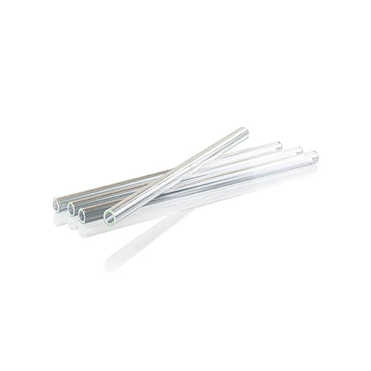 Glas-Trinkhalme, gerade, ø8 mm (1,1 mm Wand), 15 cm, 50 St
