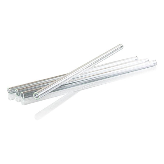 Glas-Trinkhalme, gerade, ø8 mm (1,1 mm Wand), 24 cm, 50 St