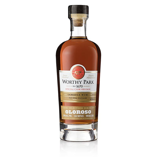 Worthy Park Estate Jamaica Rum 2013er Oloroso Special Cask, 55% vol., 700 ml