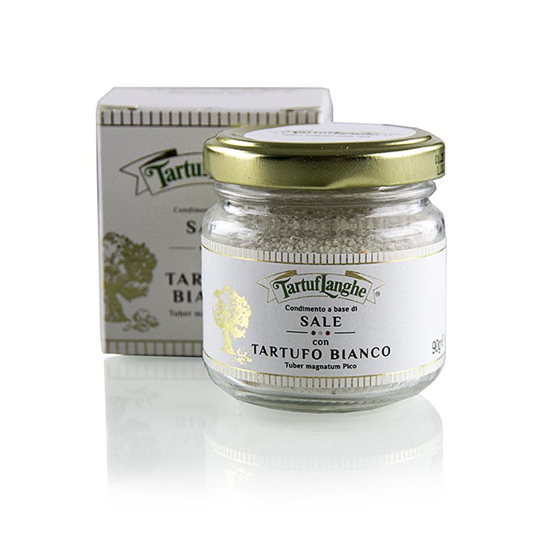Tartuflanghe  Französisches Meersalz mit weißem Trüffel (tuber magnatum pico), 90 g