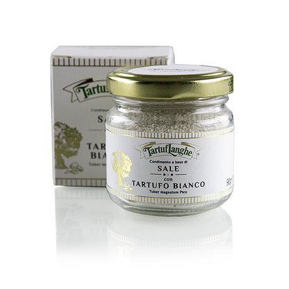 Tartuflanghe  Französisches Meersalz mit weißem Trüffel (tuber magnatum pico), 90 g