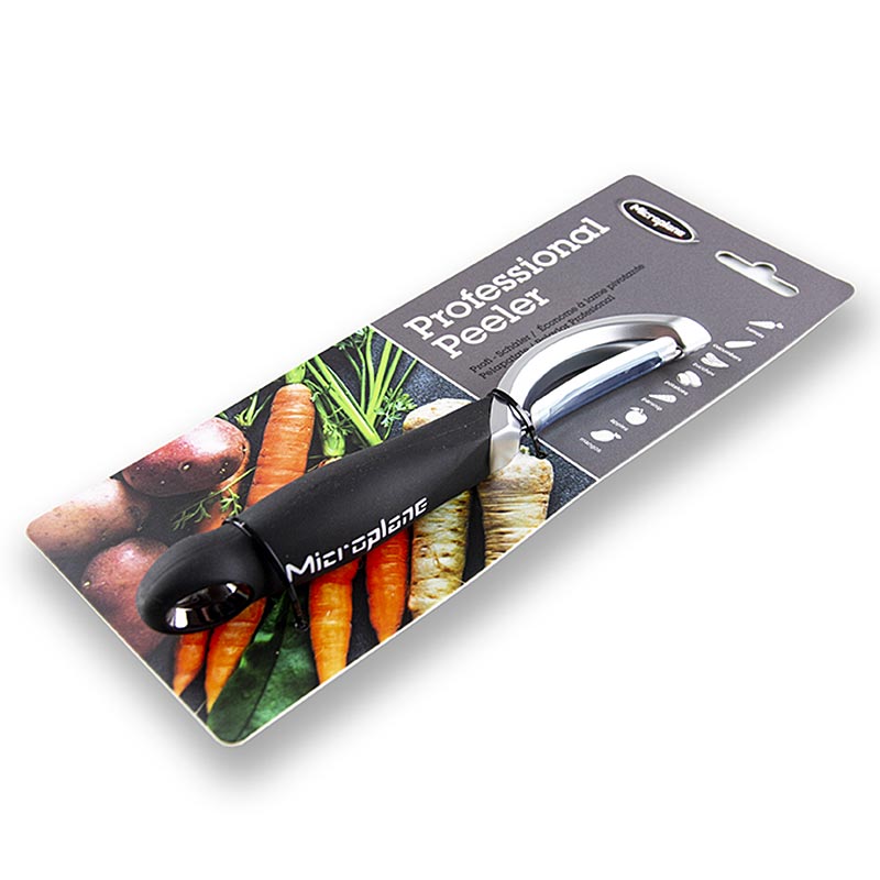 Microplane - Peeler, Sparschäler, Griff schwarz/soft-touch, 1 St