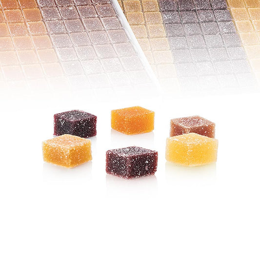 Valrhona "Pate de Fruits", 6 Sorten Fruchtgelees, 1,8 kg, 192 St