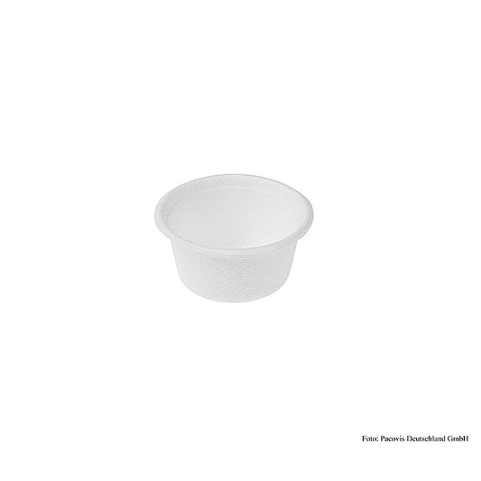 Einweg Naturesse Mini Becher Rund, 60ml, 4x5x3cm, Zuckerrohr, 2.000 St