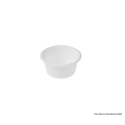 Einweg Naturesse Mini Becher Rund, 60ml, 4x5x3cm, Zuckerrohr, 100 St
