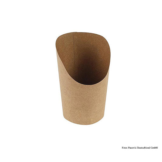 Einweg Naturesse Take Away Wrap Becher, Kraft/PLA, 480 ml, 8/6x14 cm, 1.000 St