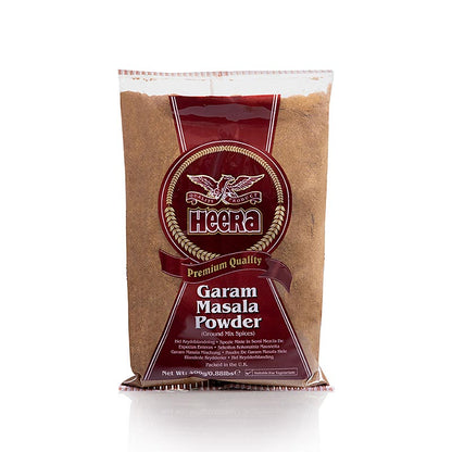 Garam Masala-Pulver, Gewürzubereitung für Fleisch- und Geflügelgerichte, Heera, 400 g