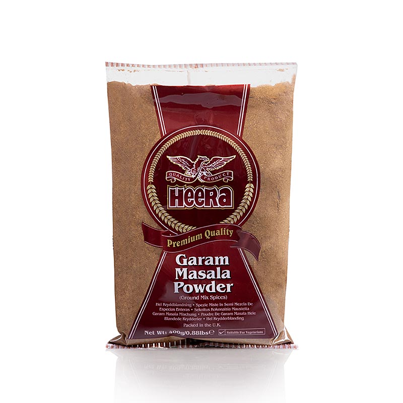 Garam Masala-Pulver, Gewürzubereitung für Fleisch- und Geflügelgerichte, Heera, 400 g