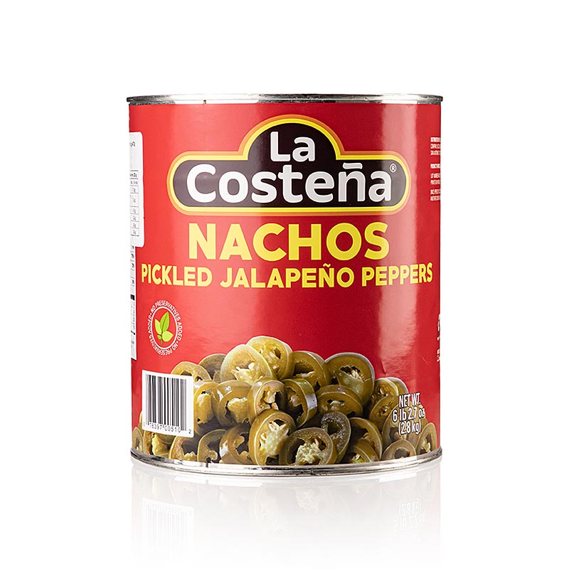 Sierra Madre - Chili Schoten - Jalapenos, geschnitten (La Costena), 2,8 kg