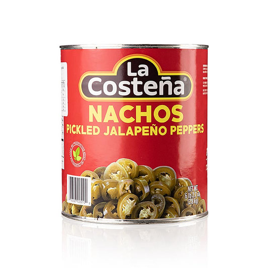 Chili Schoten - Jalapenos, geschnitten (La Costena), 2,8 kg