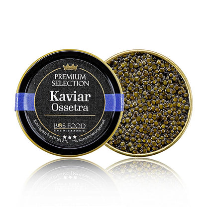BOS FOOD Premium Selection - Ossetra/Osietra Kaviar, Acipenser gueldenstaedtii,