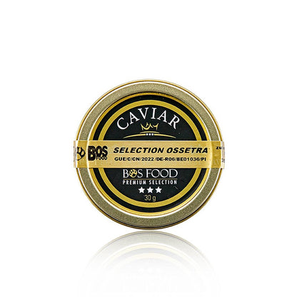 Selection Ossetra Kaviar (Acipenser gueldenstaedtii), 30 g