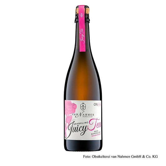 van Nahmen - Sparkling Juicy Tea - Rose - Darjeeling Tee - Rhabarber, BIO, 750 m
