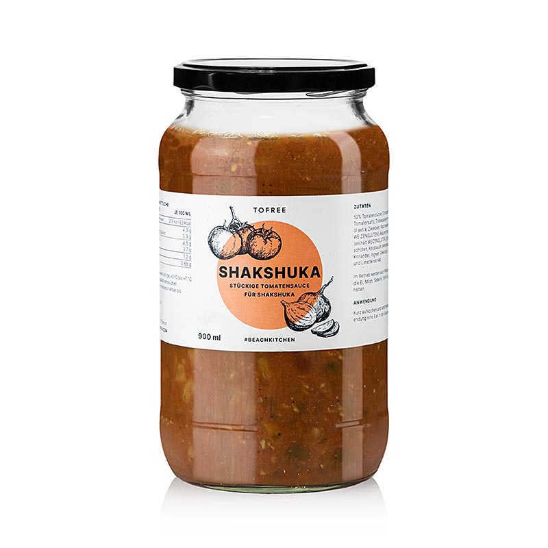 Shakshuka, Tomatensaucenbasis für die Eierspeise, TOFREE-north, 900 ml