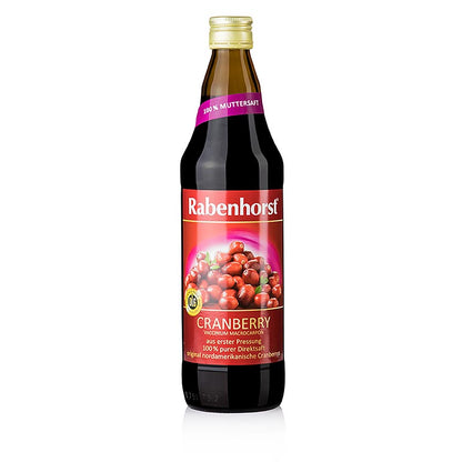 Cranberry Direktsaft, Rabenhorst, 750 ml